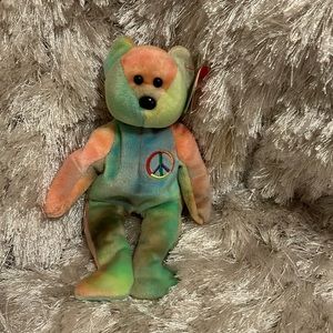 TY BEANIE BABY NWT HOST PICK 🎉🎉🎉🎊🎊🎊NWT VINTAGE PEACE BEANIE BABY VERY RARE 1996
